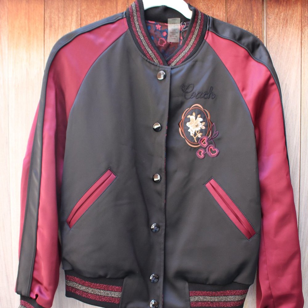 Coach Reversible Souvenir Jacket With Kaffe Fassett Print